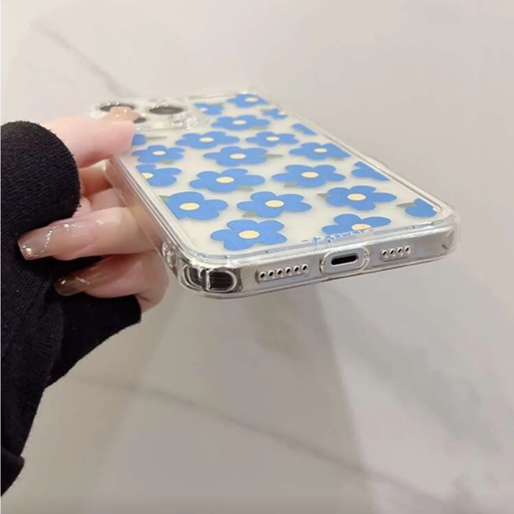 ⚠️Clearance iPhone 13 Pro Floral Blue Phone Case - Picture 4 of 5